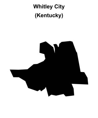 Whitley Şehri (Kentucky) boş ana hat haritası