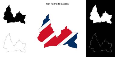 San Pedro de Macoris eyalet ana hat haritası seti