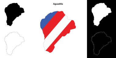 Aguadilla belediyesi boş ana hat haritası seti