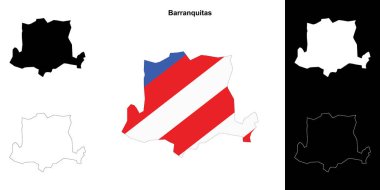 Barranquitas belediyesi boş ana hat haritası seti