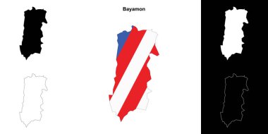 Bayamon belediyesi boş ana hat haritası seti