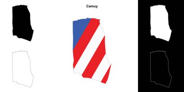 Camuy belediyesi boş ana hat haritası seti