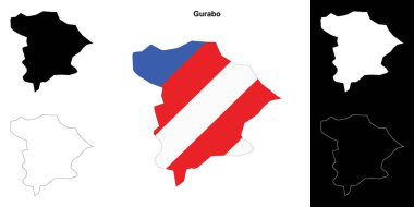 Gurabo belediyesi boş ana hat haritası seti