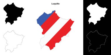 Luquillo belediyesi boş ana hat haritası seti