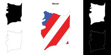 Manati belediyesi boş ana hat haritası seti