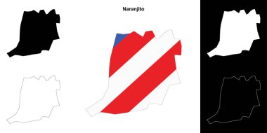 Naranjito belediyesi boş ana hat haritası seti