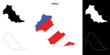 Patillas belediyesi boş ana hat haritası seti