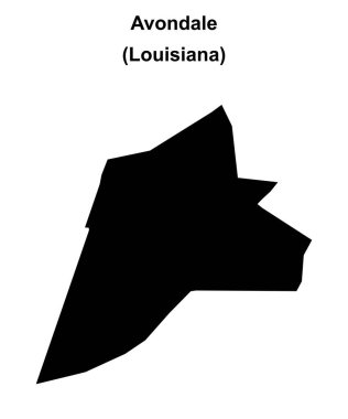 Avondale (Louisiana) boş ana hat haritası