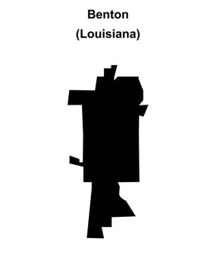 Benton (Louisiana) boş ana hat haritası