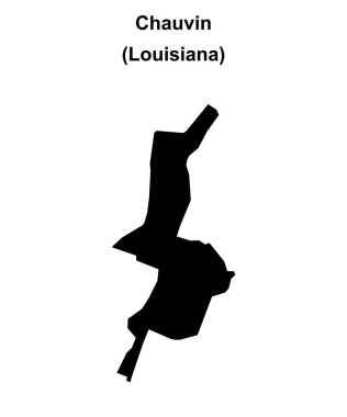 Chauvin (Louisiana) boş ana hat haritası