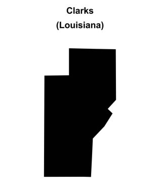 Clarks (Louisiana) boş ana hat haritası