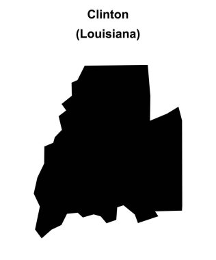 Clinton (Louisiana) boş ana hat haritası