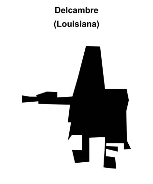 Delcambre (Louisiana) boş ana hat haritası