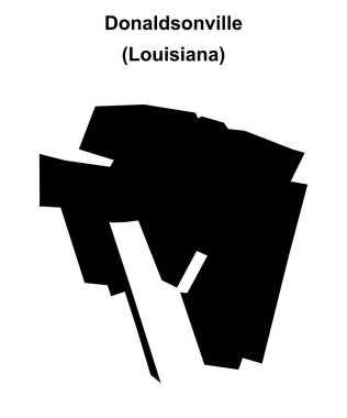 Donaldsonville (Louisiana) boş ana hat haritası