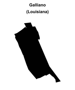 Galliano (Louisiana) boş ana hat haritası