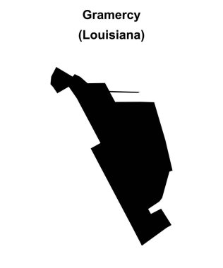 Gramercy (Louisiana) boş ana hat haritası