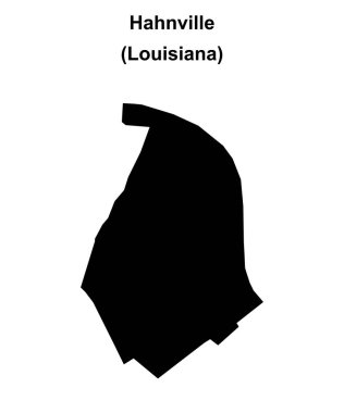 Hahnville (Louisiana) boş ana hat haritası