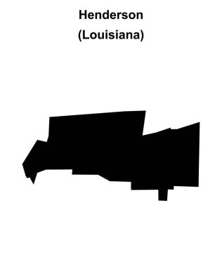 Henderson (Louisiana) Boş ana hat haritası