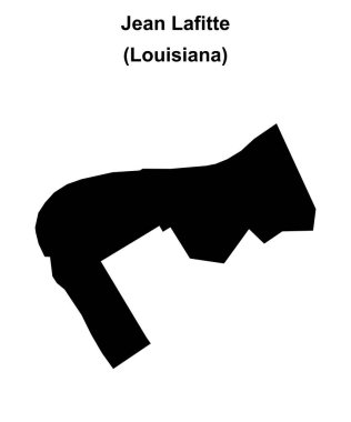 Jean Lafitte (Louisiana) boş ana hat haritası