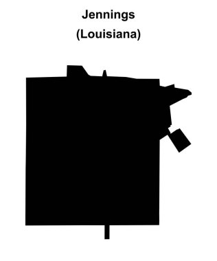 Jennings (Louisiana) boş ana hat haritası