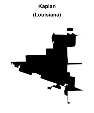 Kaplan (Louisiana) boş ana hat haritası