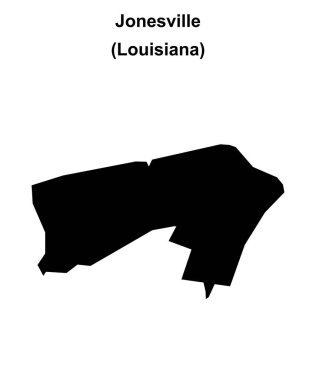 Jonesville (Louisiana) boş ana hat haritası