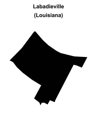 Labadieville (Louisiana) boş ana hat haritası