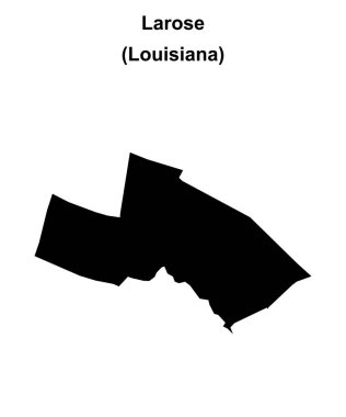 Larose (Louisiana) boş ana hat haritası