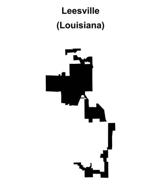Leesville (Louisiana) boş ana hat haritası