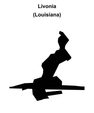 Livonia (Louisiana) boş ana hat haritası