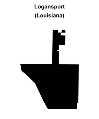 Logansport (Louisiana) boş ana hat haritası