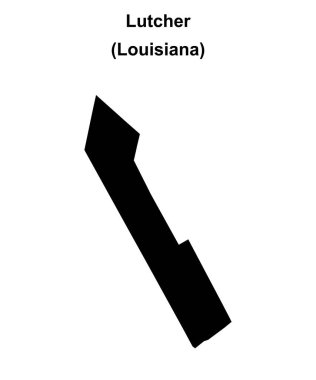 Lutcher (Louisiana) boş ana hat haritası