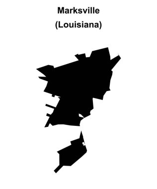 Marksville (Louisiana) boş ana hat haritası