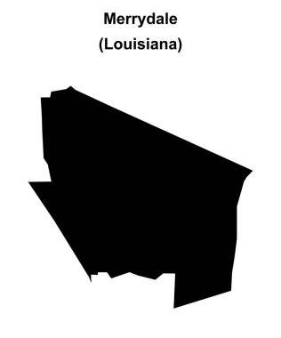 Merrydale (Louisiana) boş ana hat haritası