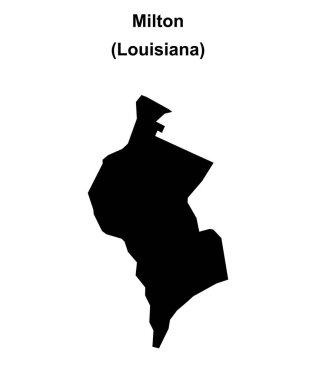 Milton (Louisiana) boş ana hat haritası