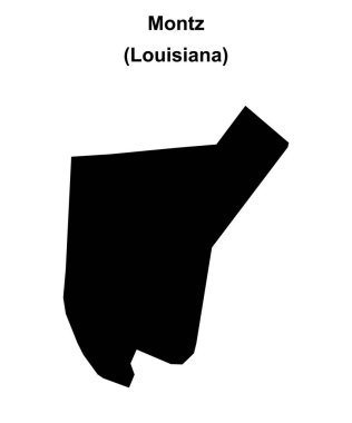 Montz (Louisiana) boş ana hat haritası