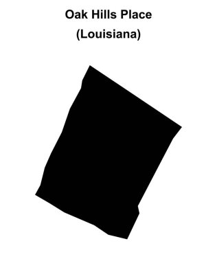 Oak Hills Place (Louisiana) boş ana hat haritası