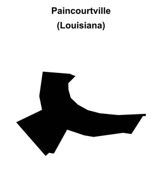 Paincourtville (Louisiana) boş ana hat haritası