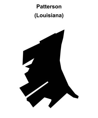 Patterson (Louisiana) boş ana hat haritası