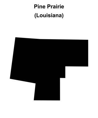 Pine Prairie (Louisiana) boş ana hat haritası