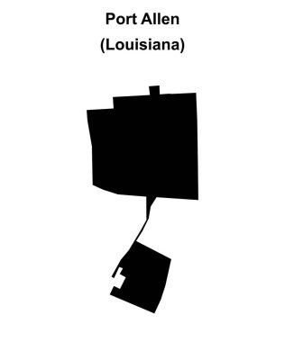 Port Allen (Louisiana) boş ana hat haritası