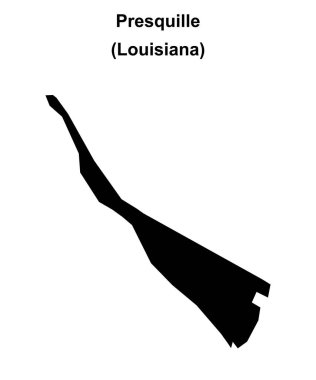Presquille (Louisiana) boş ana hat haritası