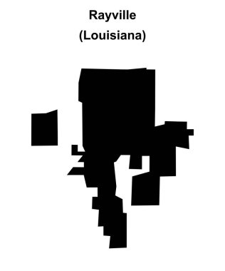 Rayville (Louisiana) boş ana hat haritası