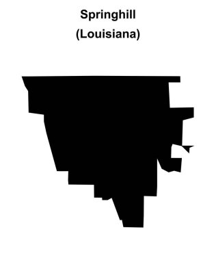 Springhill (Louisiana) boş ana hat haritası