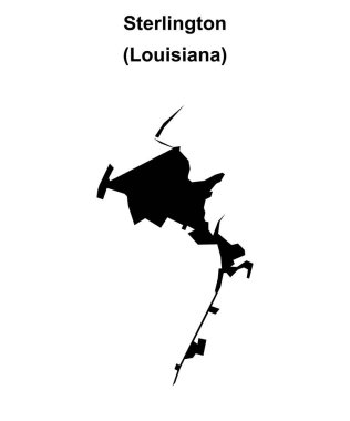 Sterlington (Louisiana) boş ana hat haritası