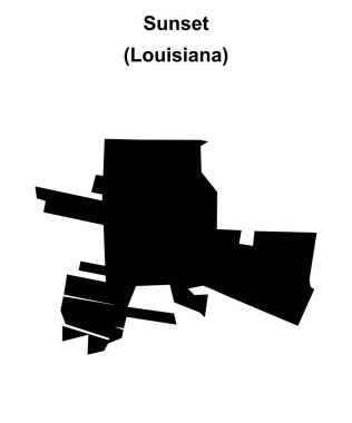 Günbatımı (Louisiana) boş ana hat haritası