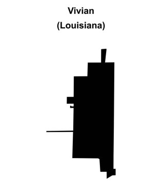 Vivian (Louisiana) boş ana hat haritası