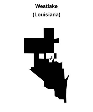 Westlake (Louisiana) boş ana hat haritası