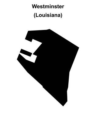 Westminster (Louisiana) boş ana hat haritası