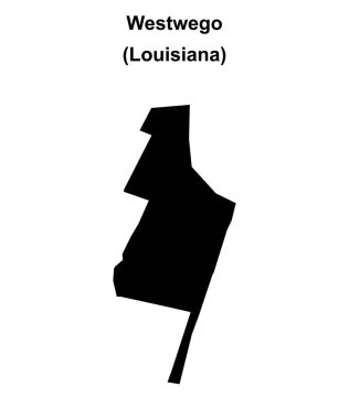Westwego (Louisiana) boş ana hat haritası